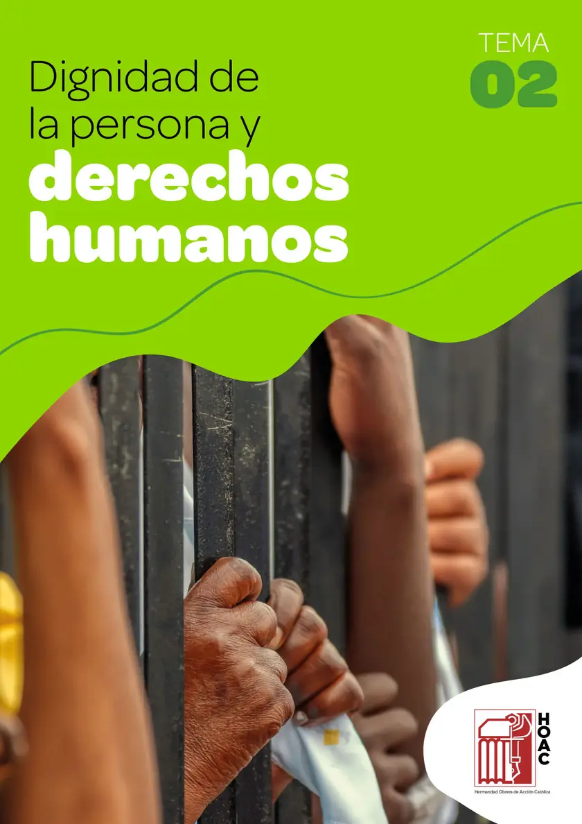 Portada de la ficha 2, Dignidad de la persona y derechos humanos