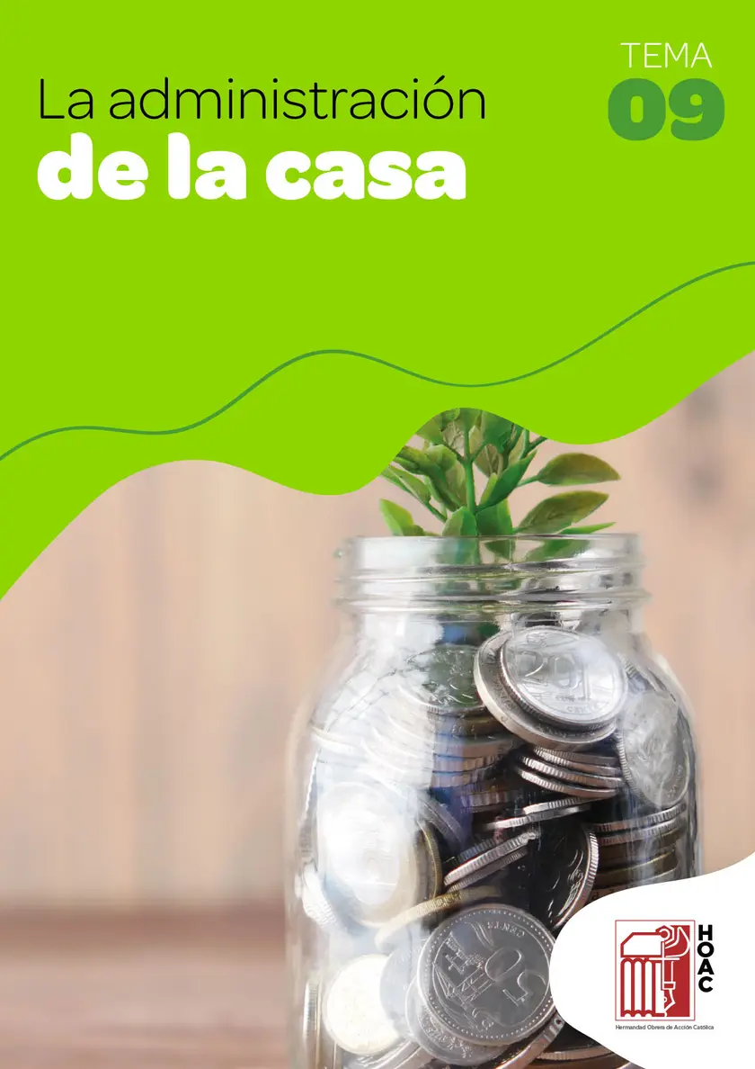 Portada de la ficha 9, La administración de la casa