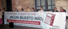 Burgos | Concentración contra los accidentes de trabajo