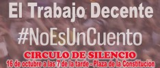 Jaén | Círculo de silencio ”El trabajo decente no es un cuento”