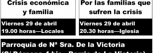 Valladolid, “Por las familias que sufren la crisis”