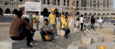 Trabajadores de la construcción en el Golfo