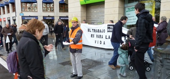 Bilbao: Solidaridad con las víctimas de accidentes laborales