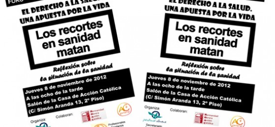 Valladolid: Foro Cristianos en la Sociedad sobre Sanidad