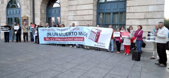 Burgos: Concentración por el fallecimiento de un trabajador