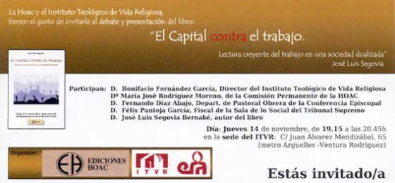 Madrid: Presentación de “El capital contra el trabajo”