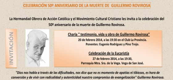 Canarias: La HOAC y el MCC organizan una charla y una misa por Rovirosa