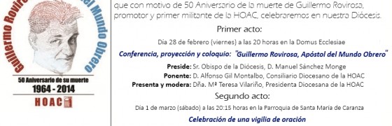 Ferrol: Actos 50ª Aniversario de la muerte de Guillermo Rovirosa