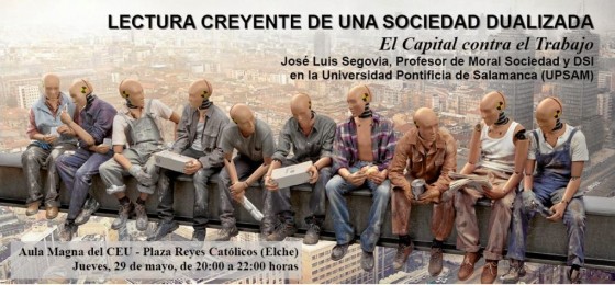 Alicante: “El Capital contra el trabajo”, con José Luis Segovia
