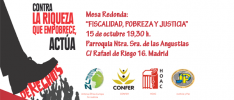 Madrid: Debate sobre «Fiscalidad, pobreza y justicia»