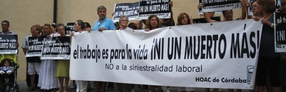 Córdoba: Seguimos muriendo en el tajo. Concentración #16E