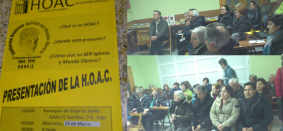 Presentación de la HOAC en Miranda de Ebro