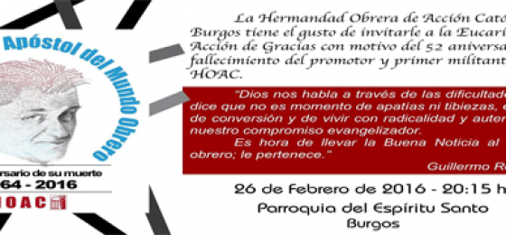 Burgos: Eucaristía por Rovirosa
