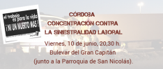 Córdoba: Solidaridad con las víctimas del accidente de tráfico (y de trabajo)