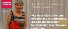 Ana María Rivas, autora de «Trabajo y pobreza»