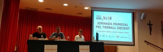 Barcelona | Crónica de la presentación de la campaña «Por un #trabajodecente»