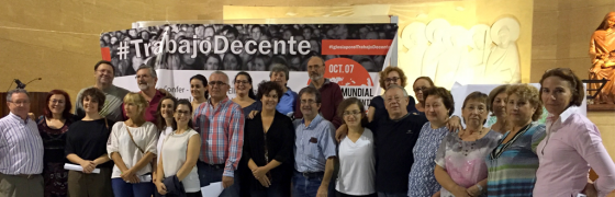 Cartagena-Murcia: Más de 100 personas de organizaciones de lglesia participan en una Vigilia de Oración para defender el trabajo decente