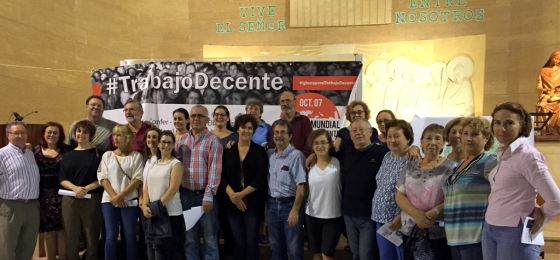 Cartagena-Murcia: Más de 100 personas de organizaciones de lglesia participan en una Vigilia de Oración para defender el trabajo decente