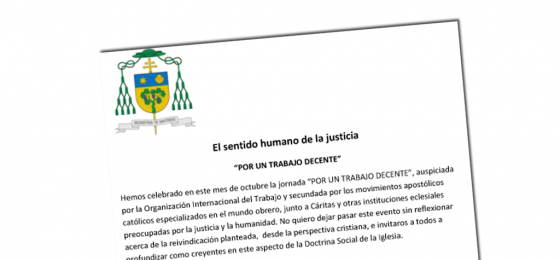 Carta Pastoral del obispo de Mérida-Badajoz por el Trabajo Decente
