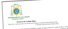 Carta pastoral del Obispo de Valladolid: En favor del trabajo digno
