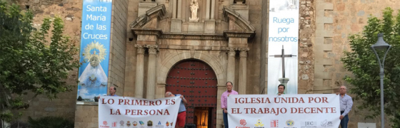 Plasencia: Celebración del Trabajo Decente en las parroquias de Miajadas, Don Benito y Plasencia