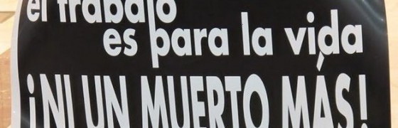 Logroño: Concentración en solidaridad con las familias de tres trabajadores fallecidos