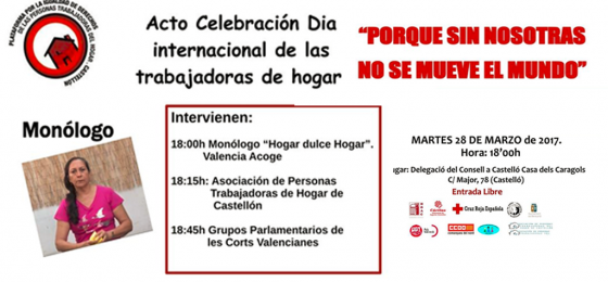 Segorbe-Castellón: día internacional de las trabajadoras del hogar
