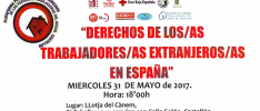 Segorbe-Castellón: “Derechos de los trabajadores y trabajadoras extranjeros en España”