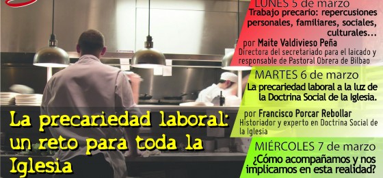 Miranda de Ebro | Ciclo de charlas “La precariedad laboral: un reto para toda la Iglesia”