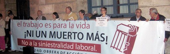 Burgos | Concentración contra los accidentes de trabajo