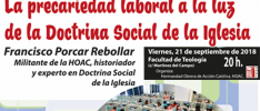 Burgos | La precariedad laboral a la luz de la Doctrina Social de la Iglesia