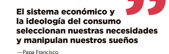 Francisco: El sistema económico y la ideología del consumo seleccionan nuestras necesidades y manipulan nuestros sueños