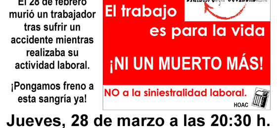 Burgos | Concentración contra la siniestralidad laboral