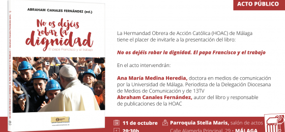 Málaga | Se presenta un libro sobre el papa Francisco y el trabajo