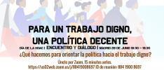 Madrid | ¿Qué podemos hacer para orientar la política hacia el trabajo digno?