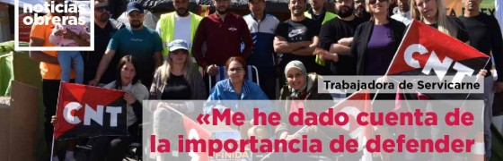 Trabajadora de Servicarne: «Me he dado cuenta de la importancia de defender los derechos»