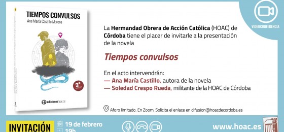 Córdoba | Presentación de la novela Tiempos convulsos